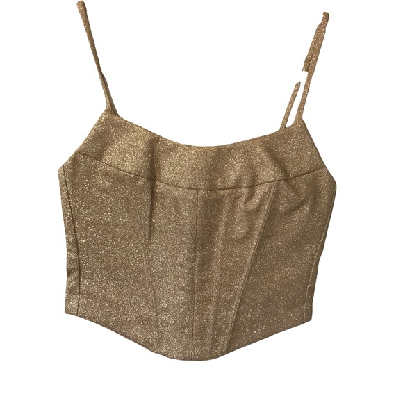 Dyspnea slay girl top glitter party crop top 50/50 Cotton/Polyeutherane - Picture 6 of 6